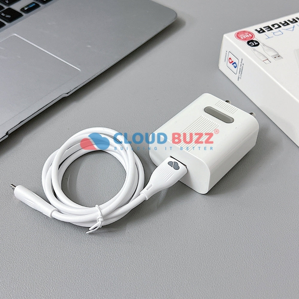 15W Smart Fast USB Charger with 1000MM Micro (V8) Cable (CB107)
