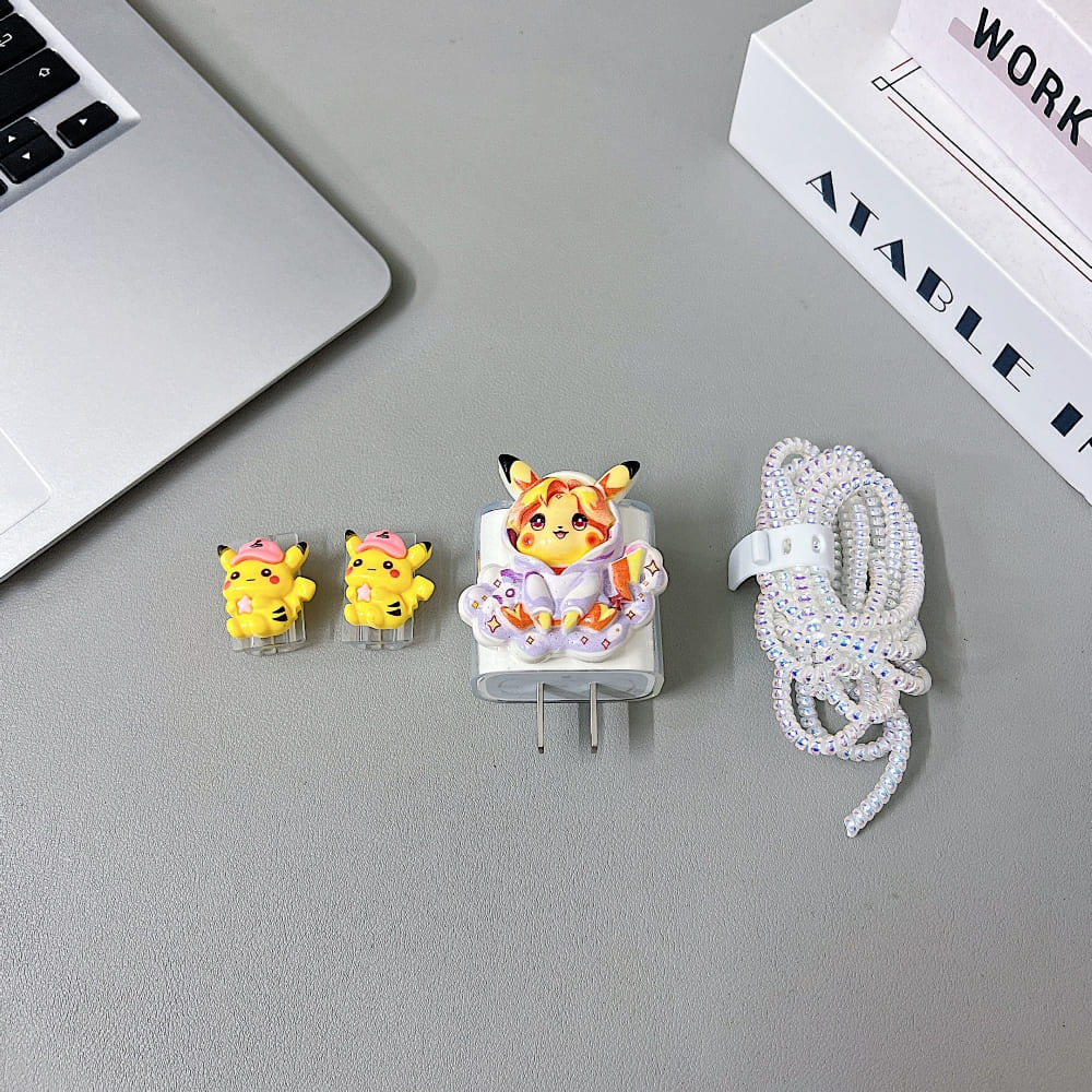 3D Cute Cartoon Doll Charger Case