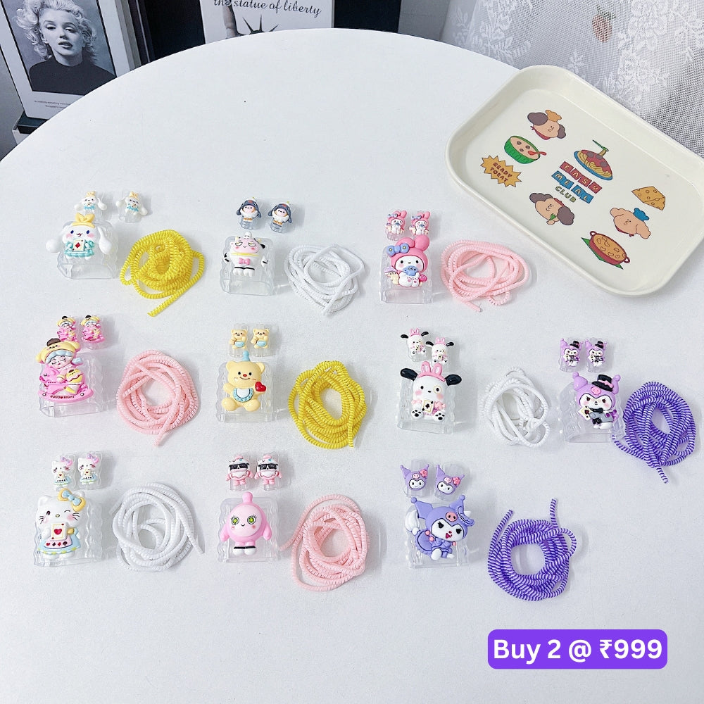 3D Cute Cartoon Doll Charger Case