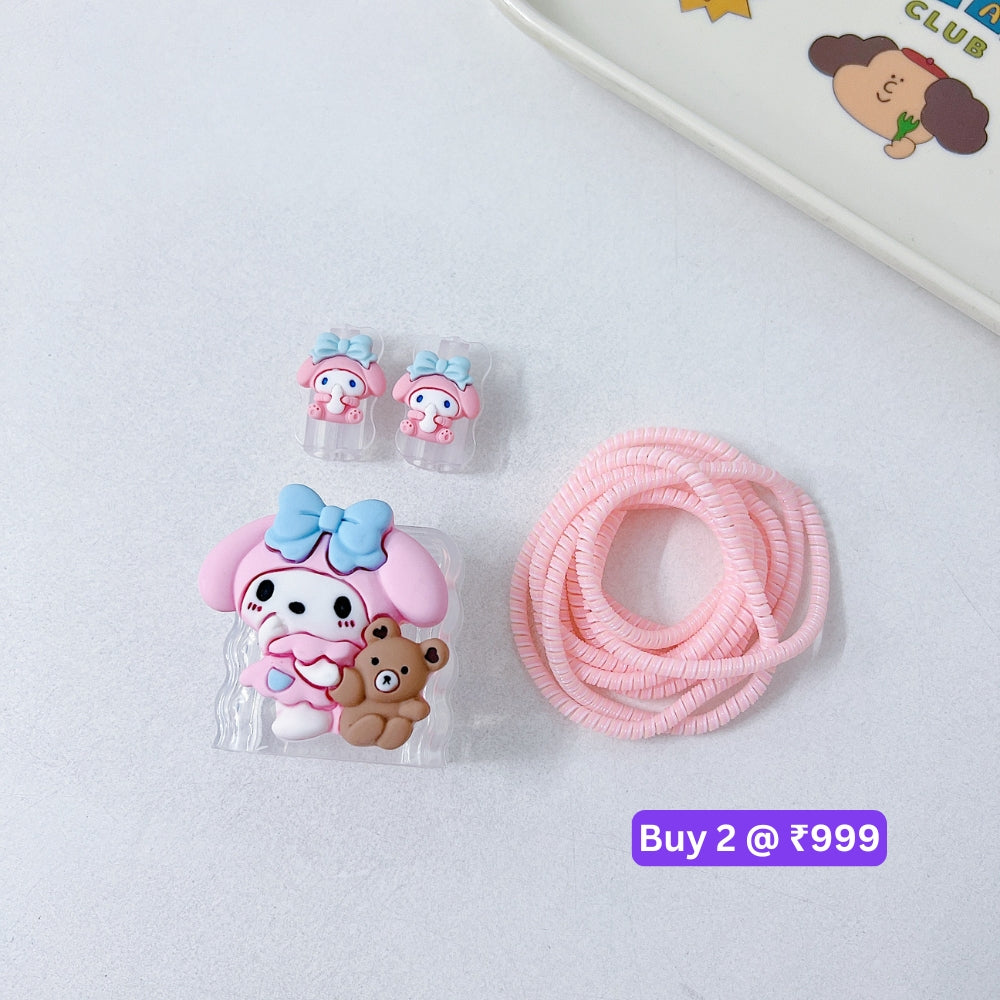 3D Cute Cartoon Doll Charger Case