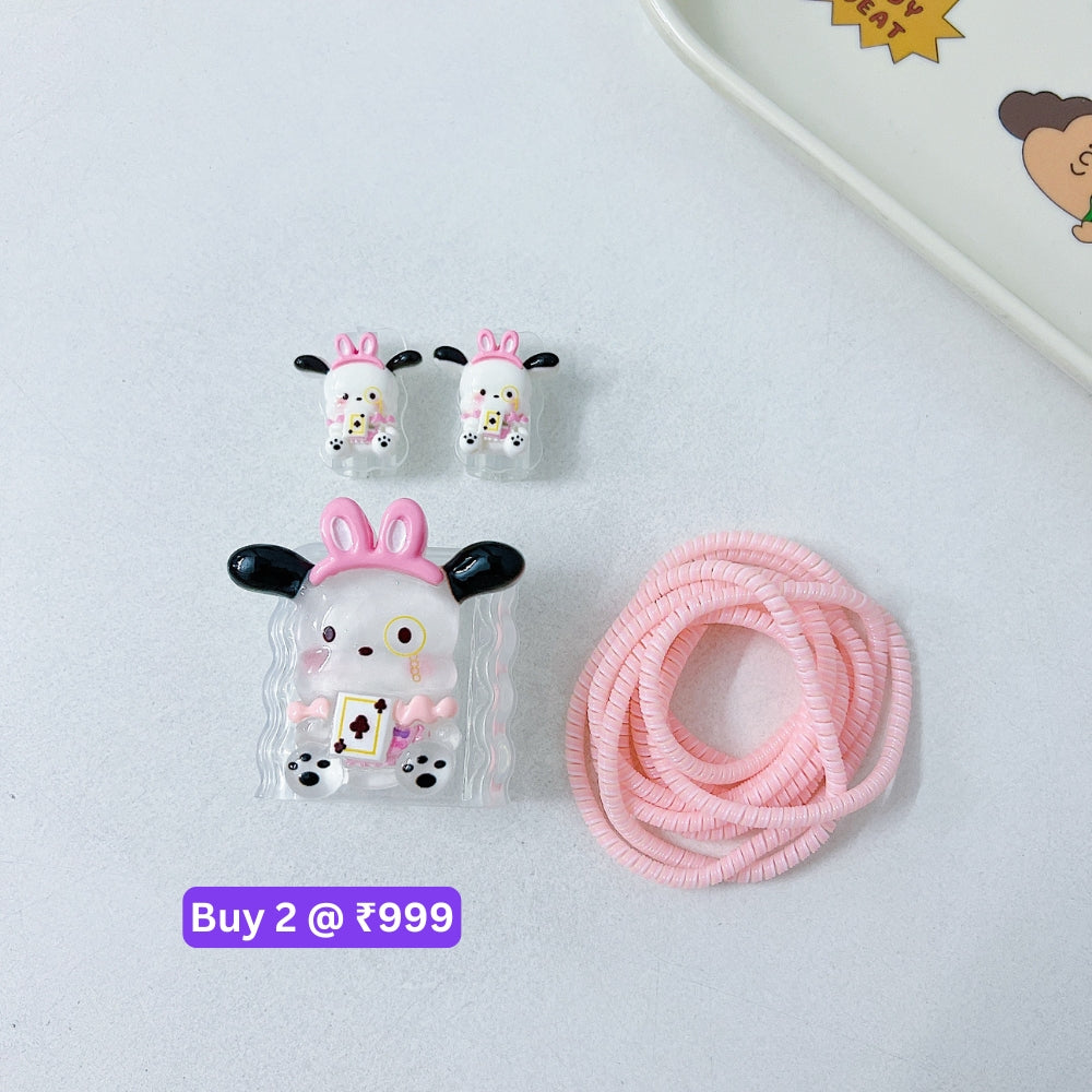 3D Cute Cartoon Doll Charger Case
