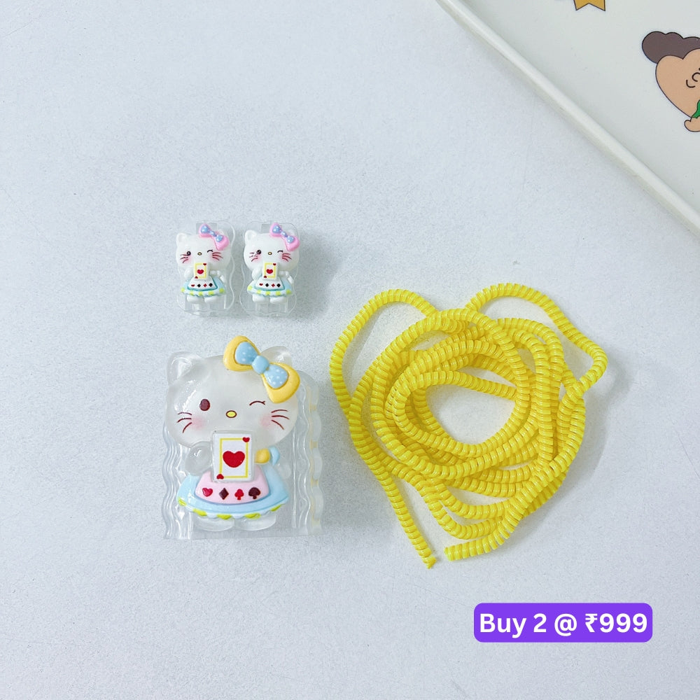 3D Cute Cartoon Doll Charger Case