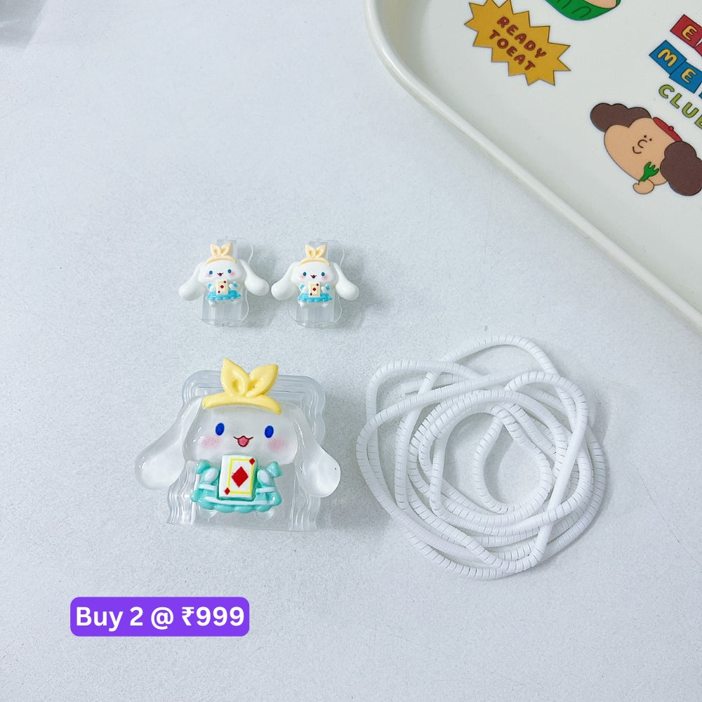 3D Cute Cartoon Doll Charger Case