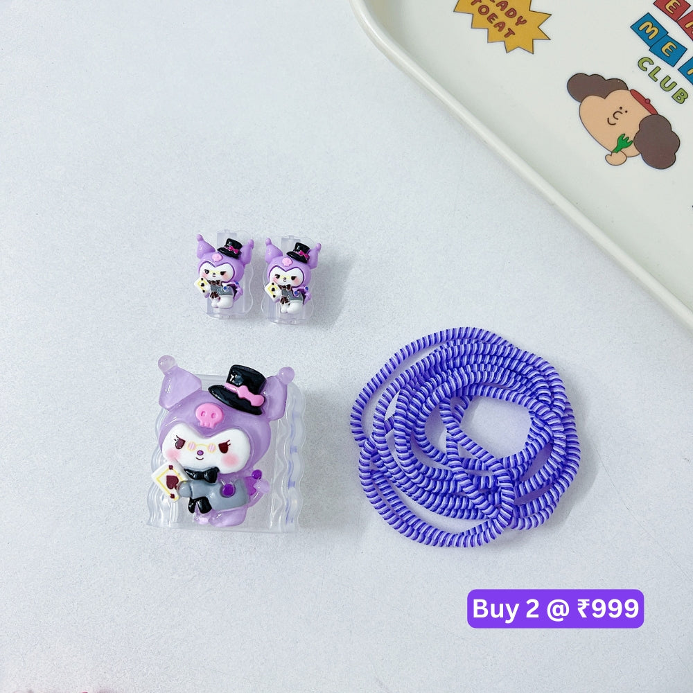 3D Cute Cartoon Doll Charger Case