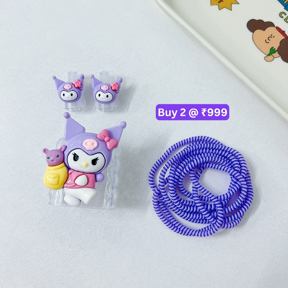 3D Cute Cartoon Doll Charger Case