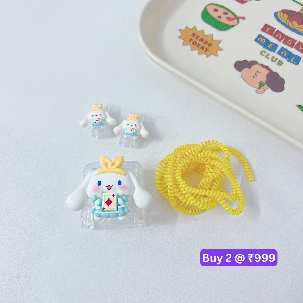 3D Cute Cartoon Doll Charger Case