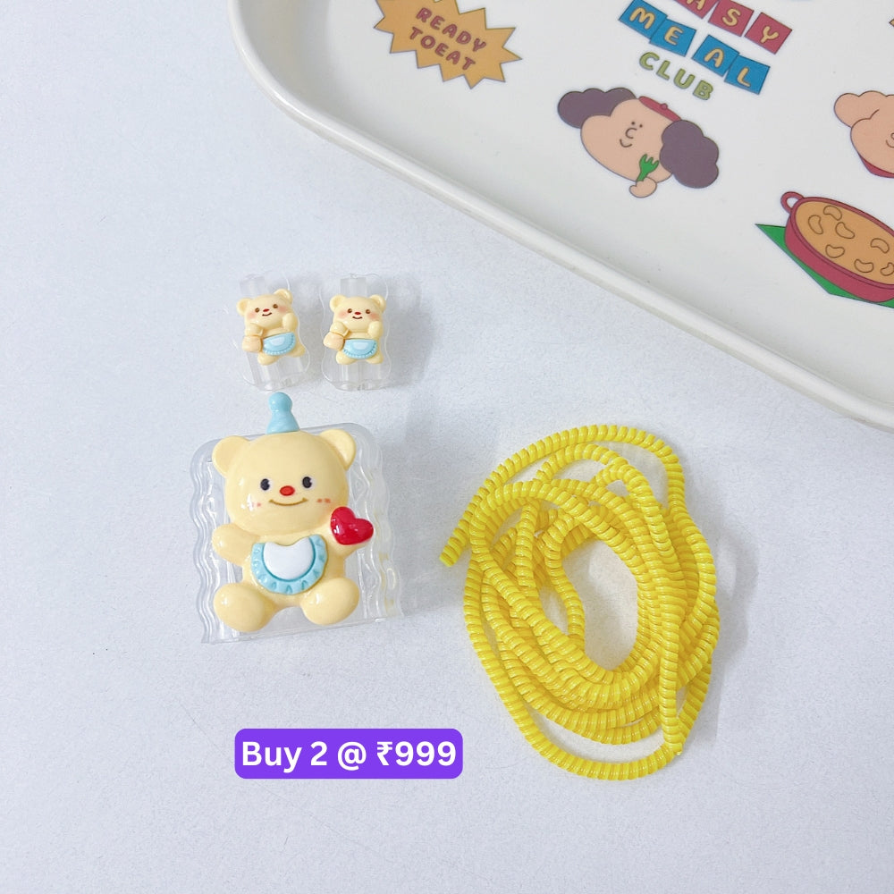3D Cute Cartoon Doll Charger Case
