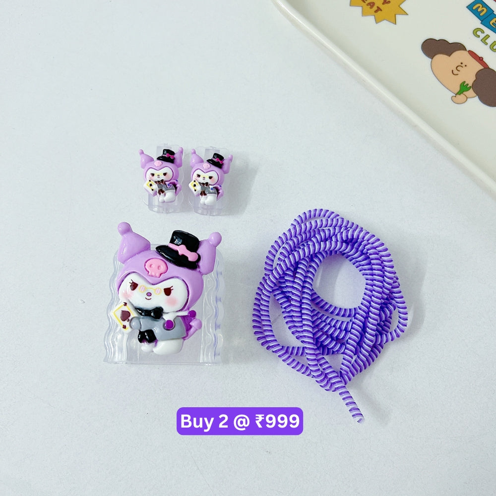 3D Cute Cartoon Doll Charger Case