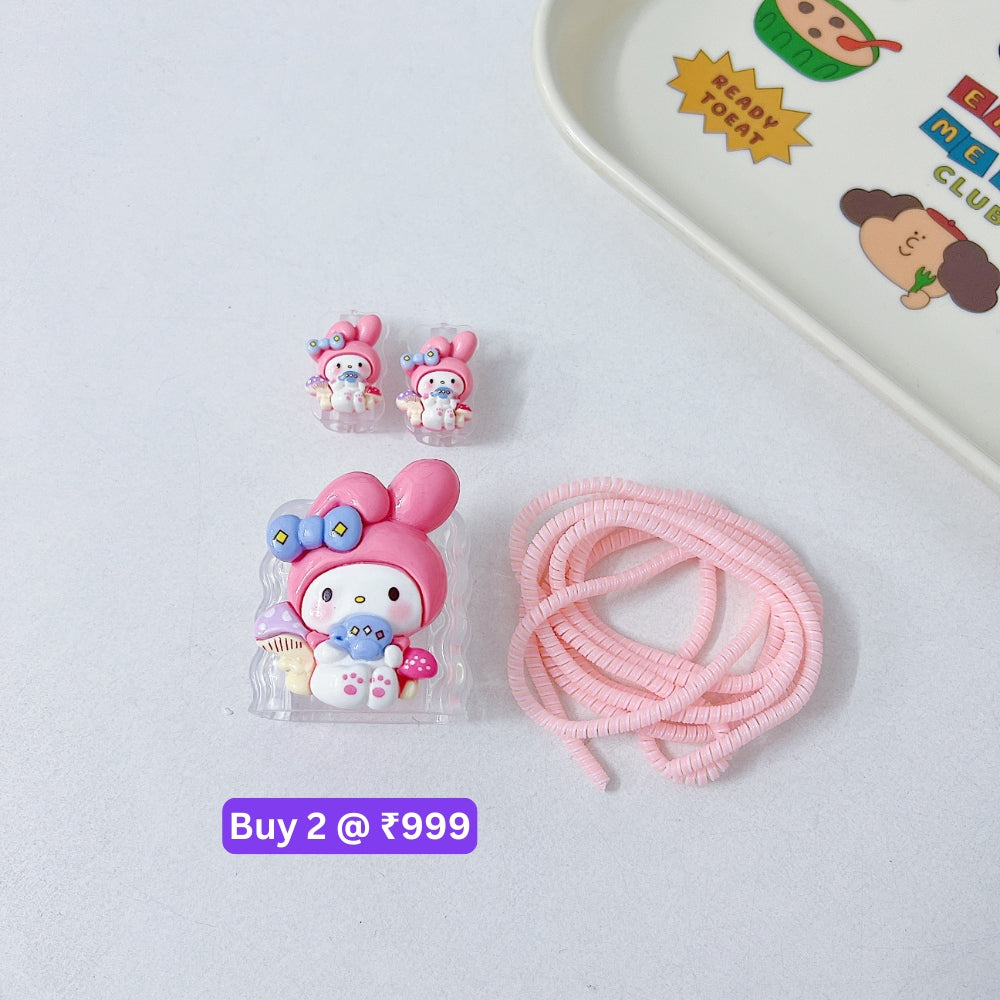 3D Cute Cartoon Doll Charger Case