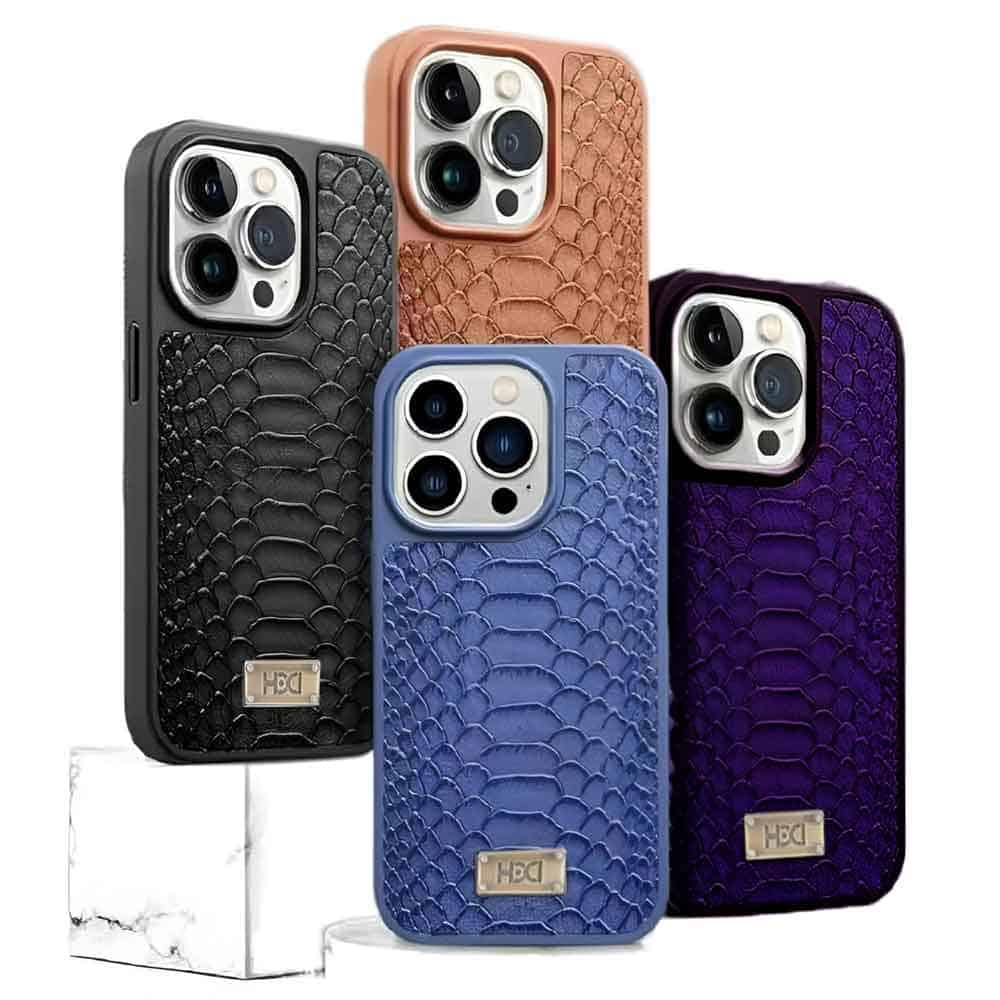 Artificial Alligator 3D Skin Plating Shockproof Phone Case