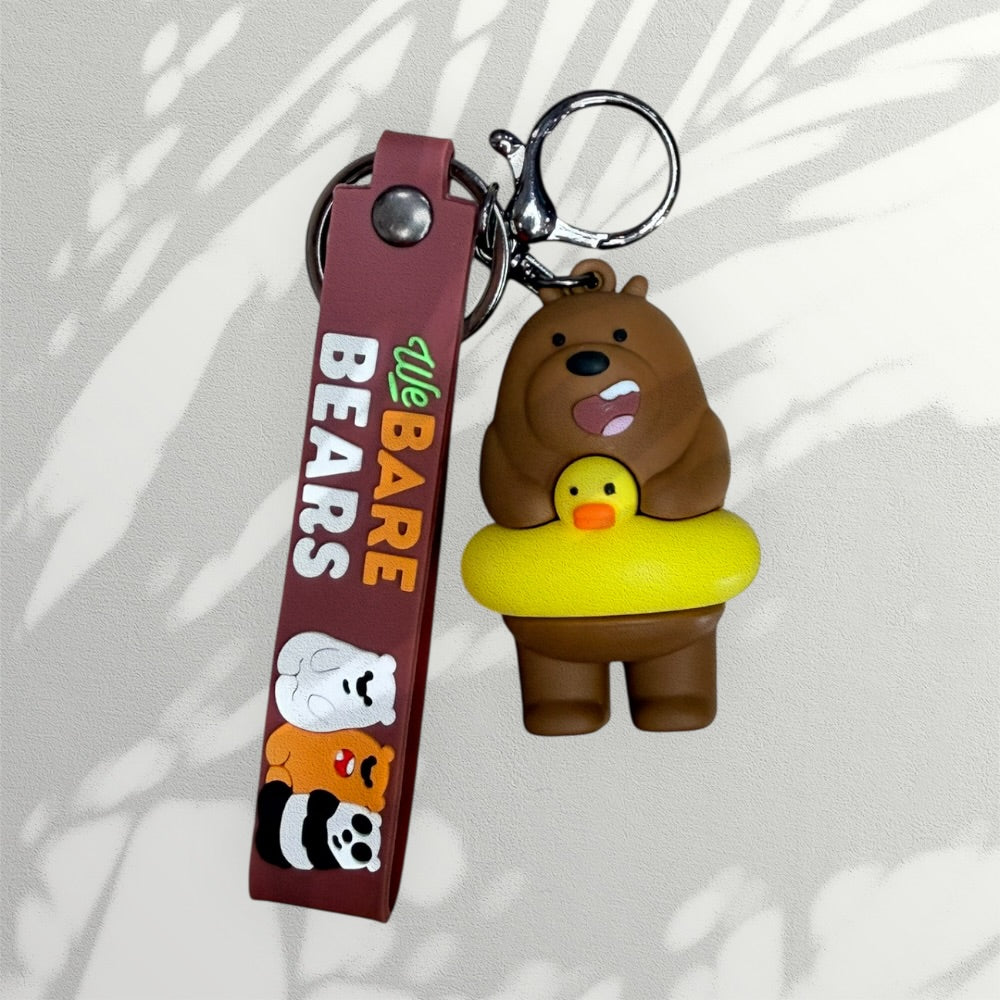 Bare Bears Keychain | Handbag Charm | Phone Charm