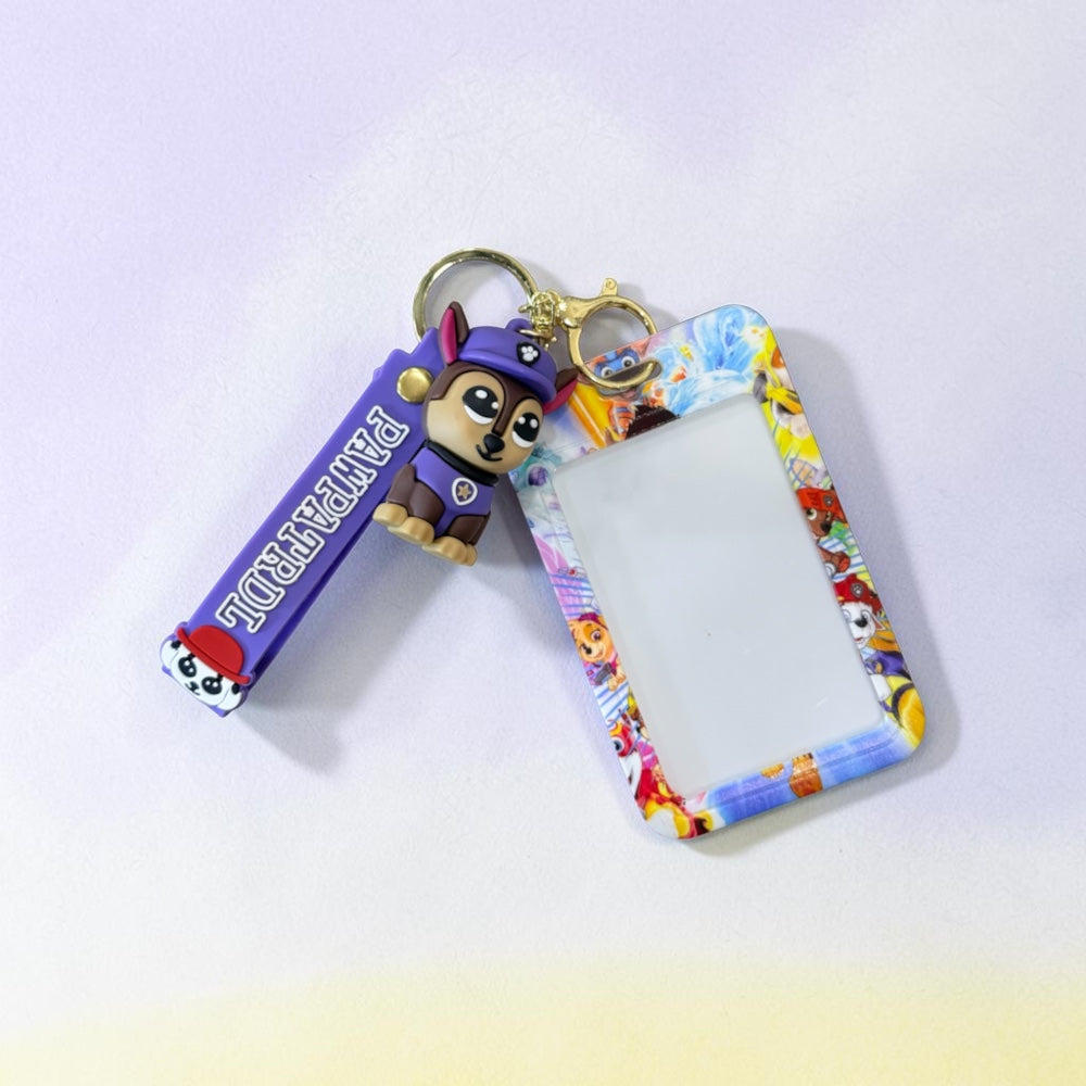 Cartoon Printed Work ID Card Holder