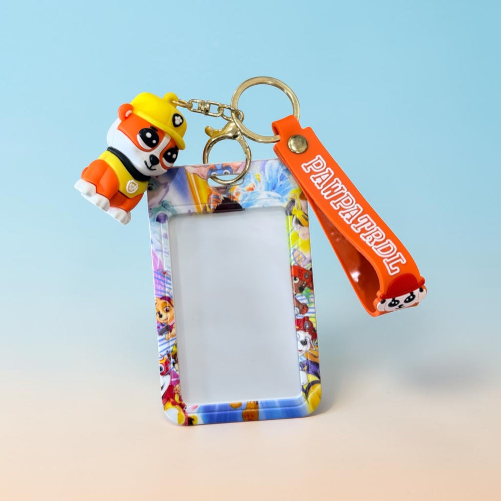 Cartoon Printed Work ID Card Holder