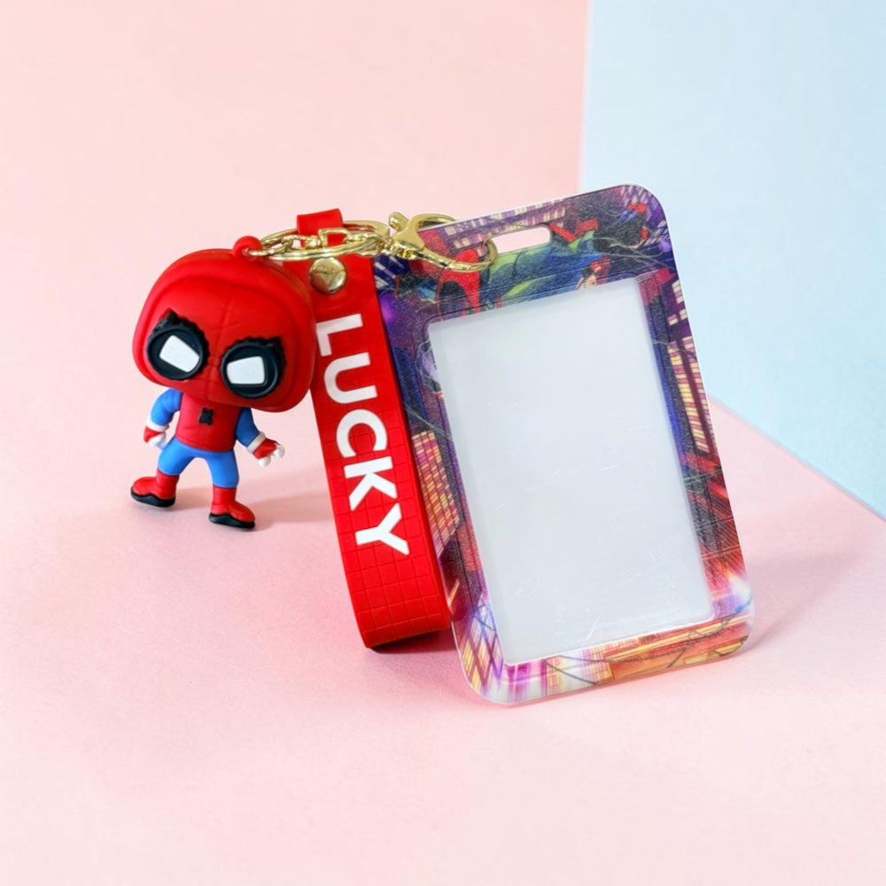 Cartoon Printed Work ID Card Holder
