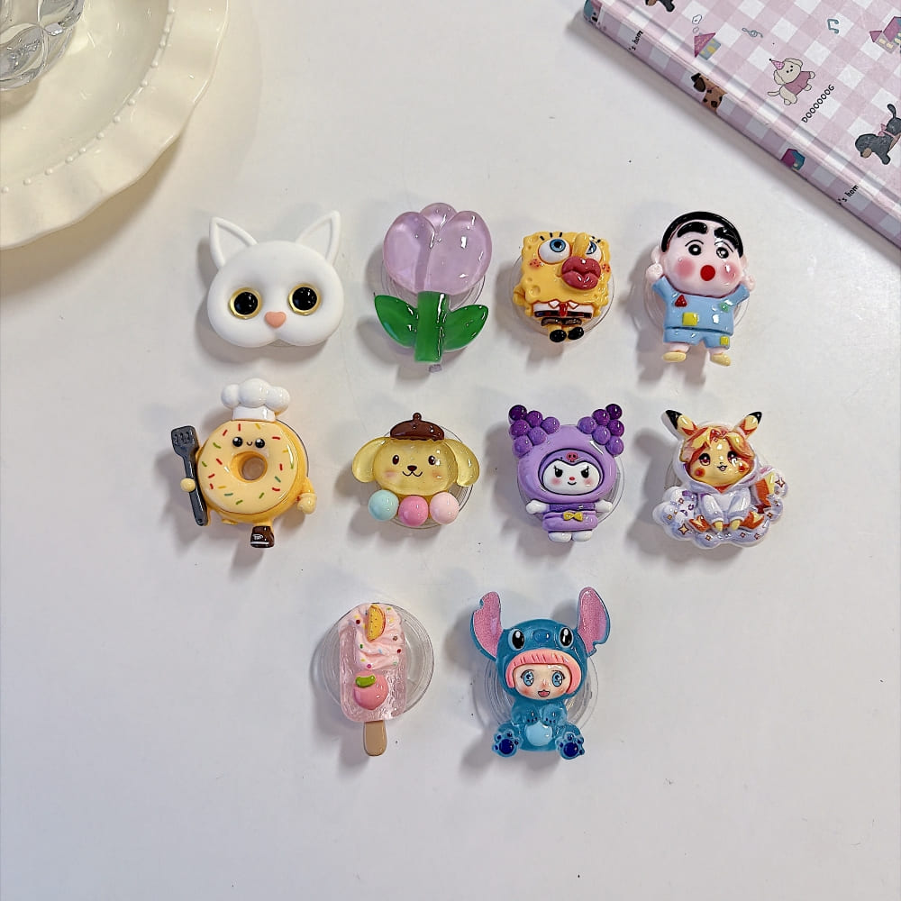 Cute Bloom Character Mobile Grip Phone Stand