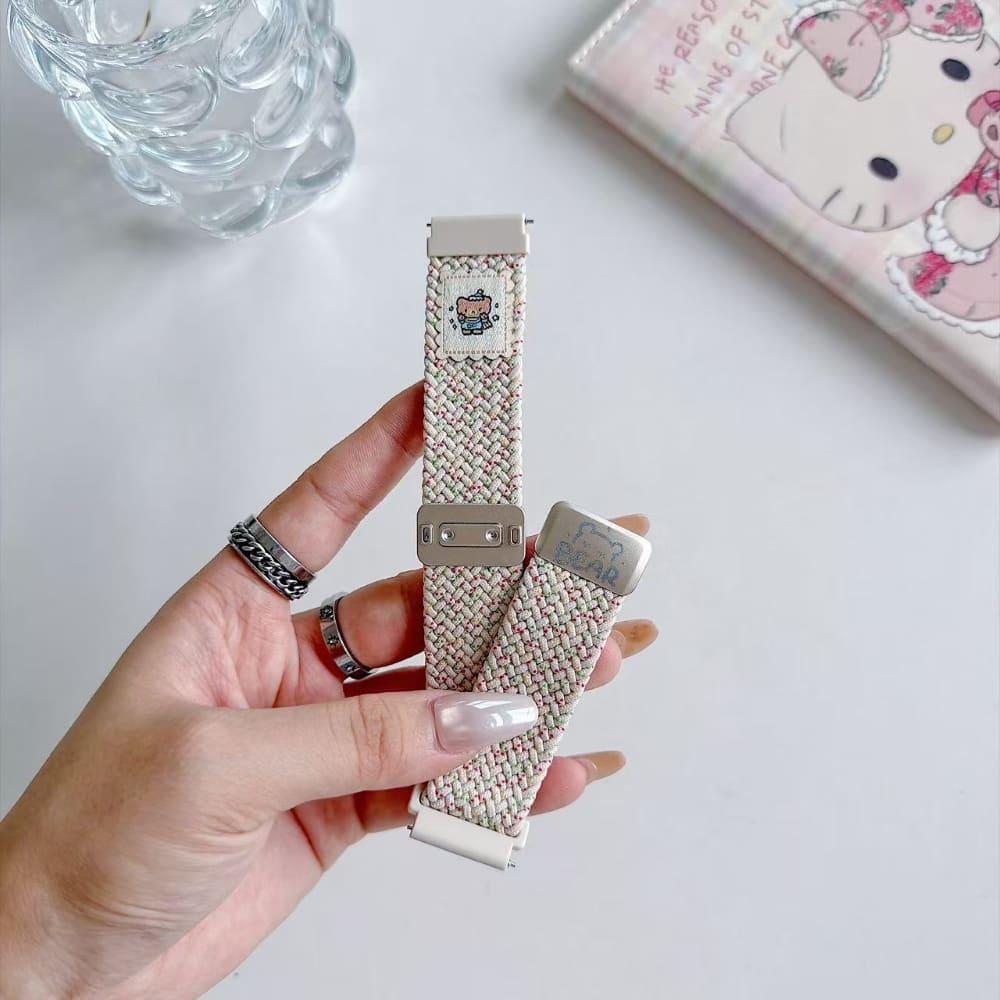 Cute Puppy Braided Nylon Watch Belt