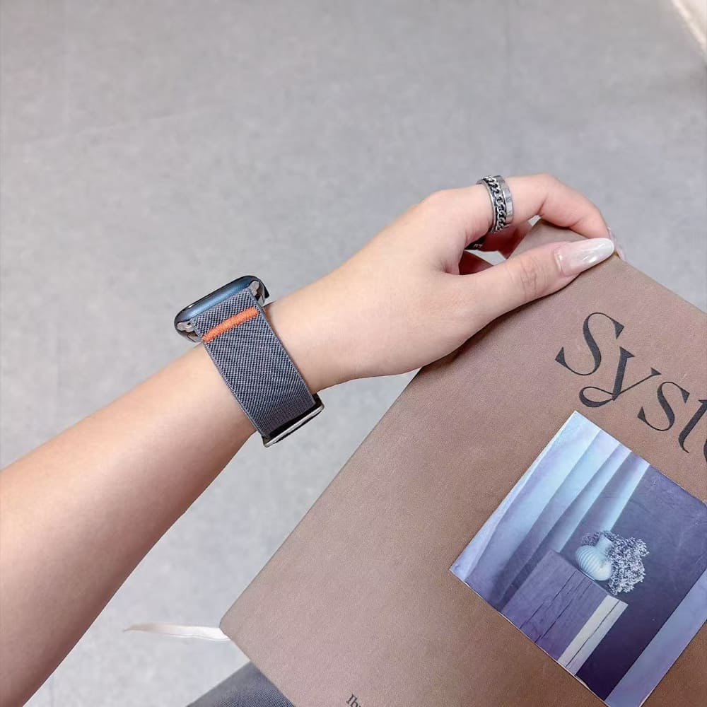Fashion Pure Color Nylon Watch Belt