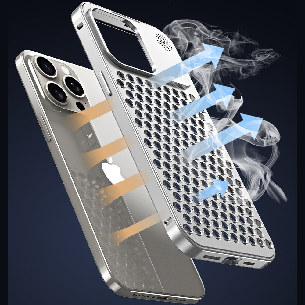 Aluminum Full Metal Mesh Heat Sink Phone Case - Samsung S23 Ultra