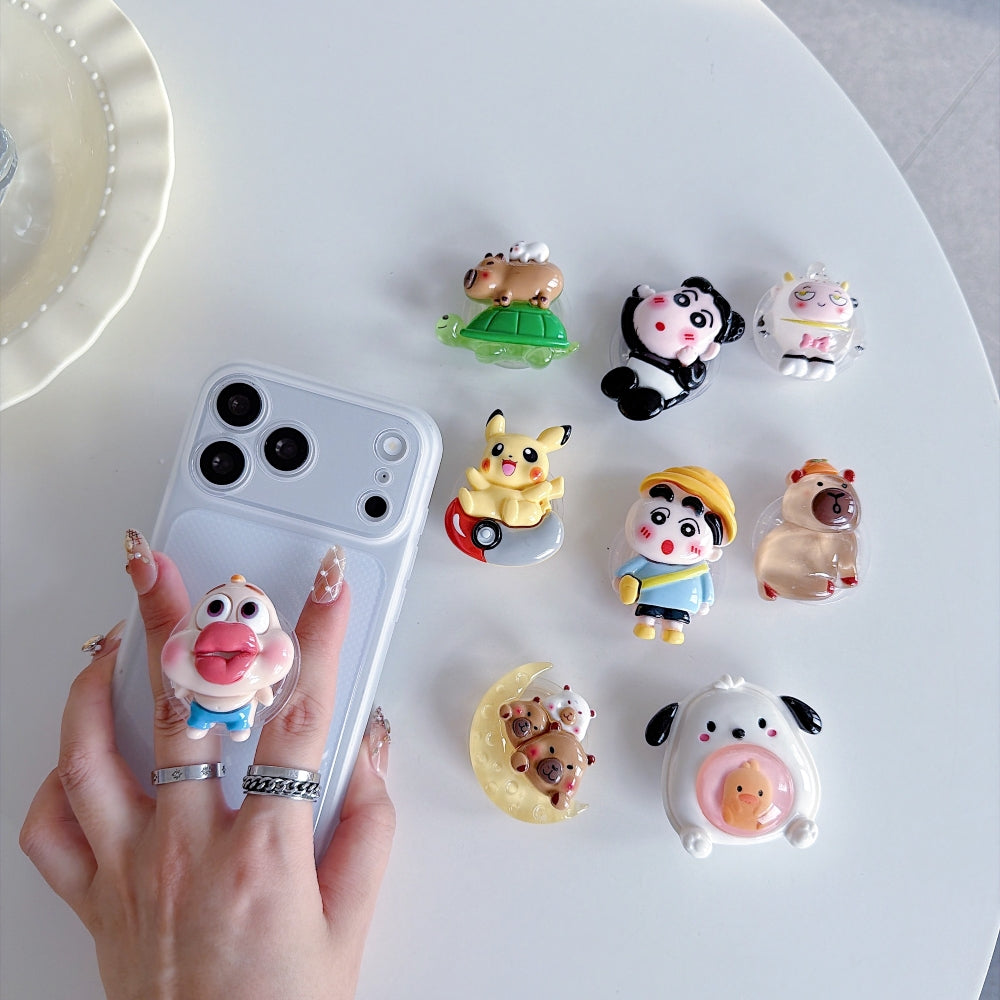 Fun Cartoon Character Mobile Grip Phone Stand