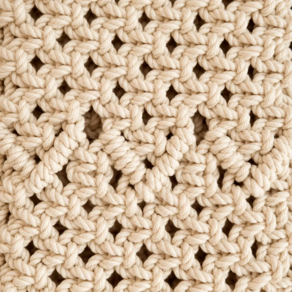 Handwoven Beige Crossbody Bag with Braided Strap