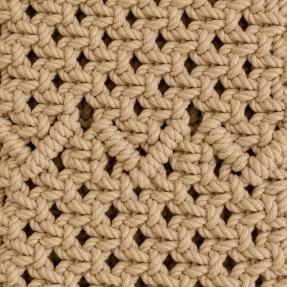 Handwoven Beige Crossbody Bag with Braided Strap