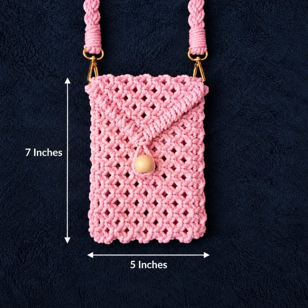 Handwoven Mini Crossbody Bag with Braided Strap