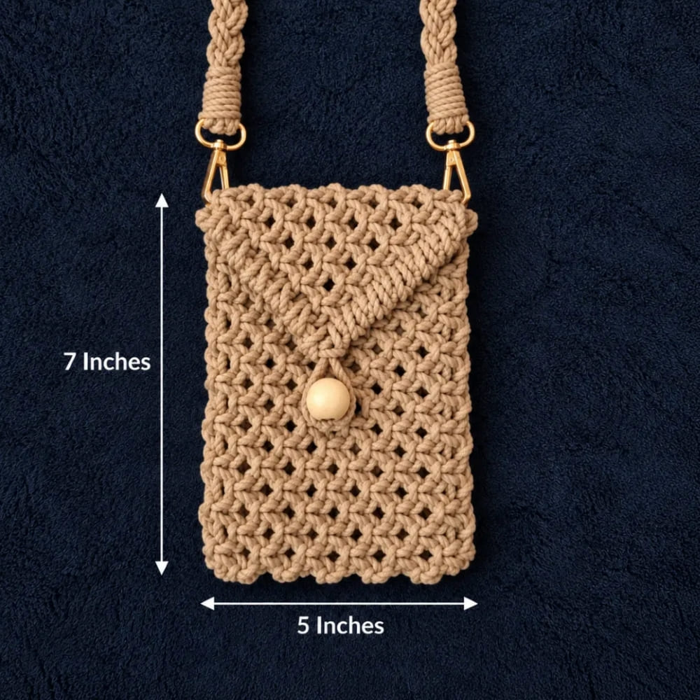Handwoven Mini Crossbody Bag with Braided Strap