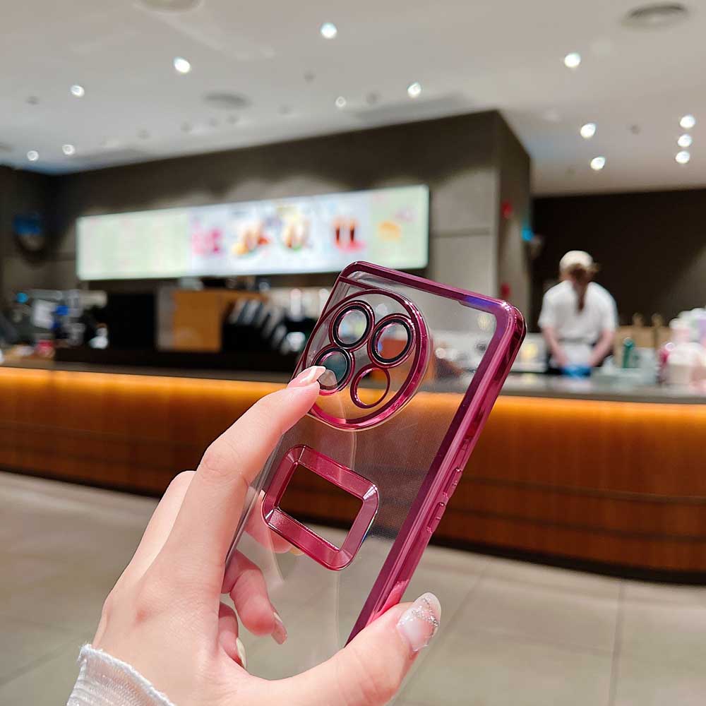 Transparent Chrome Ring Camera Protection Case