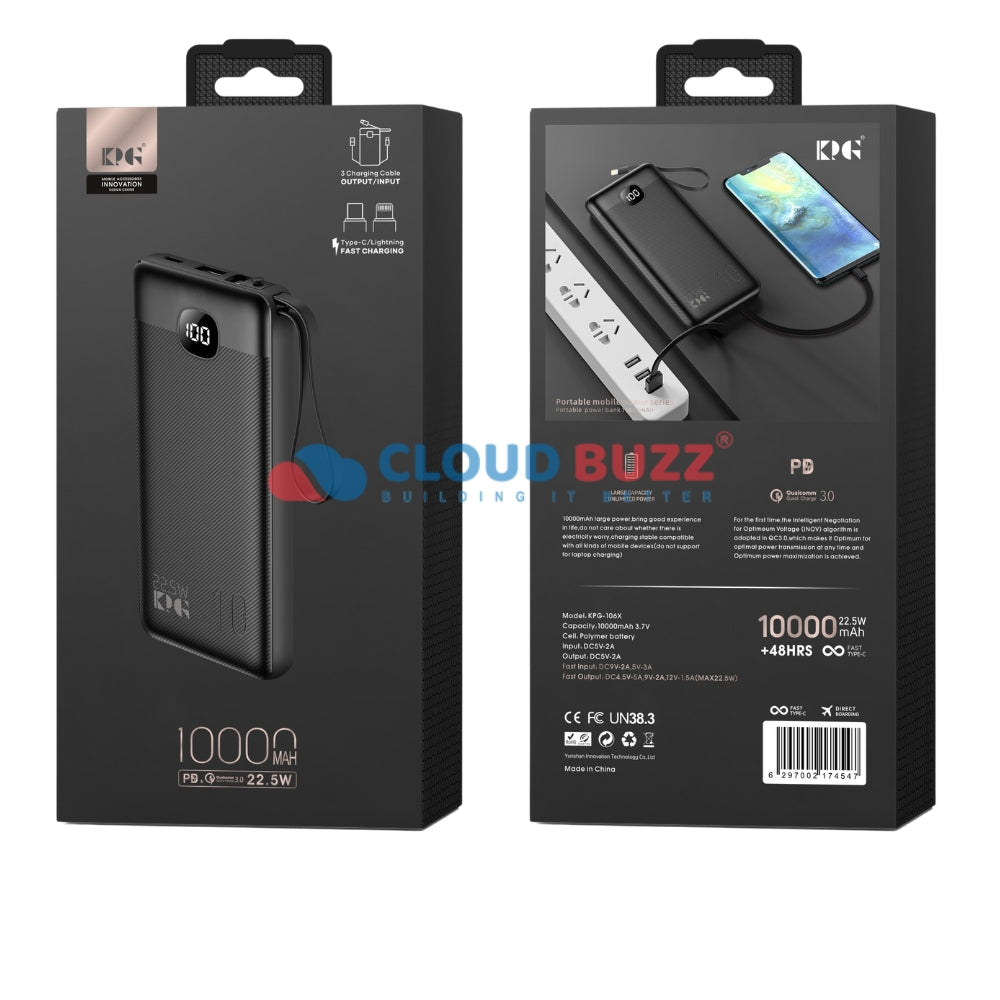 KPG-106X-10000 mah Power Bank