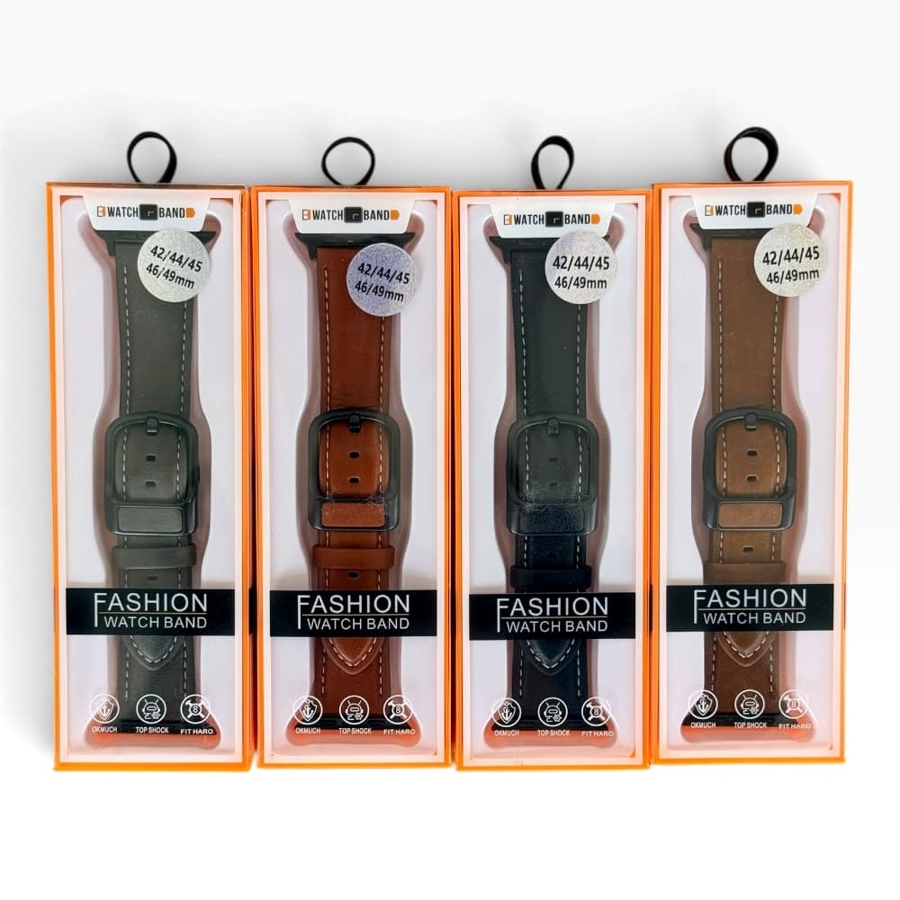Leather Retro Business Style Watch Belt