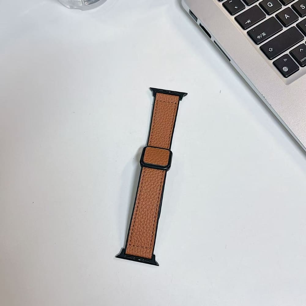 Magnetic Soft Leather Watch Belt