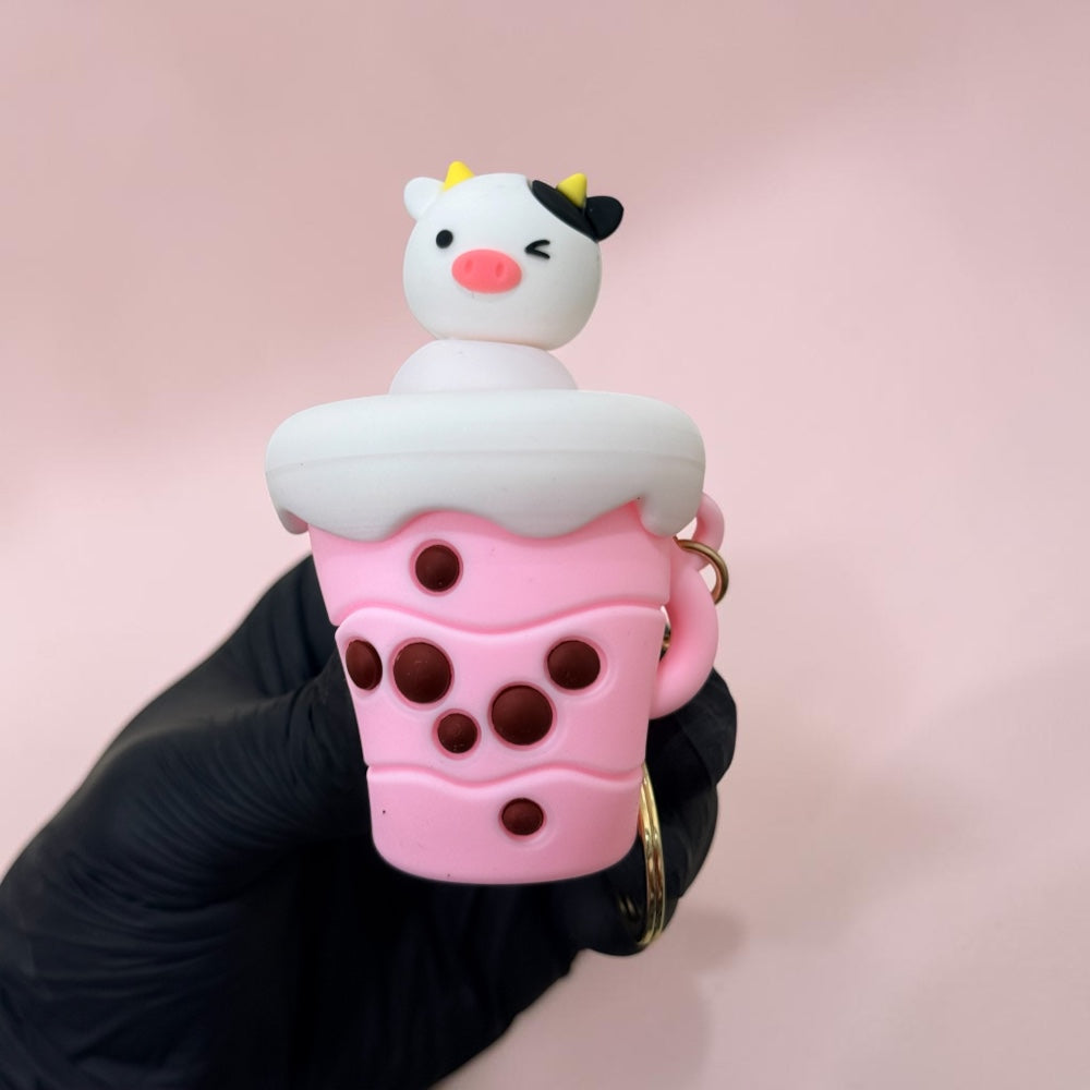 Milk Tea Cup Keychain | Handbag Charm | Phone Charm