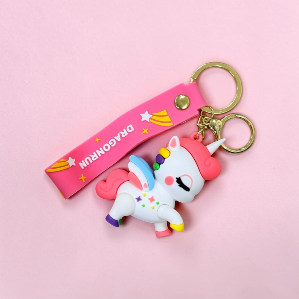 Rainbow Style Unicorn Keychain | Handbag Charm | Phone Charm