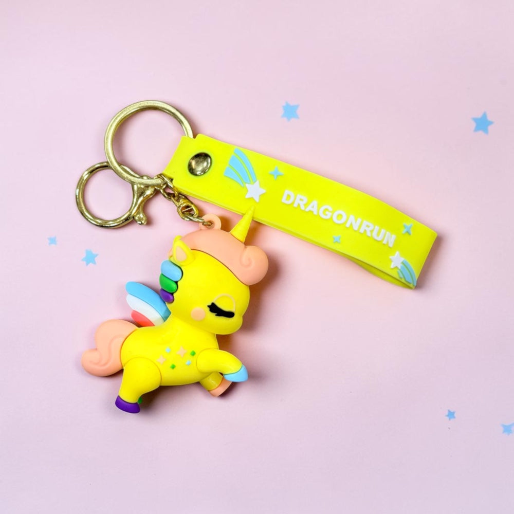 Rainbow Style Unicorn Keychain | Handbag Charm | Phone Charm
