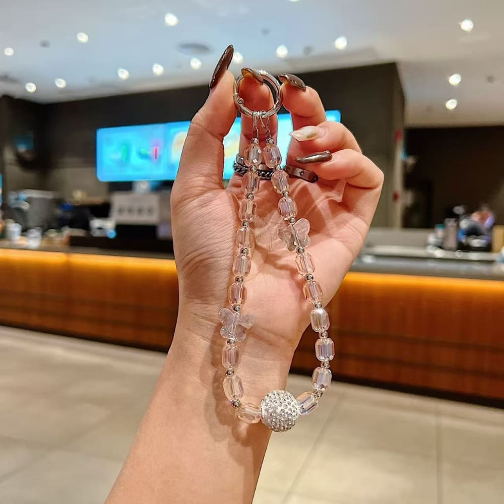 Smoky Stardust Twinkle Beads Phone Charm