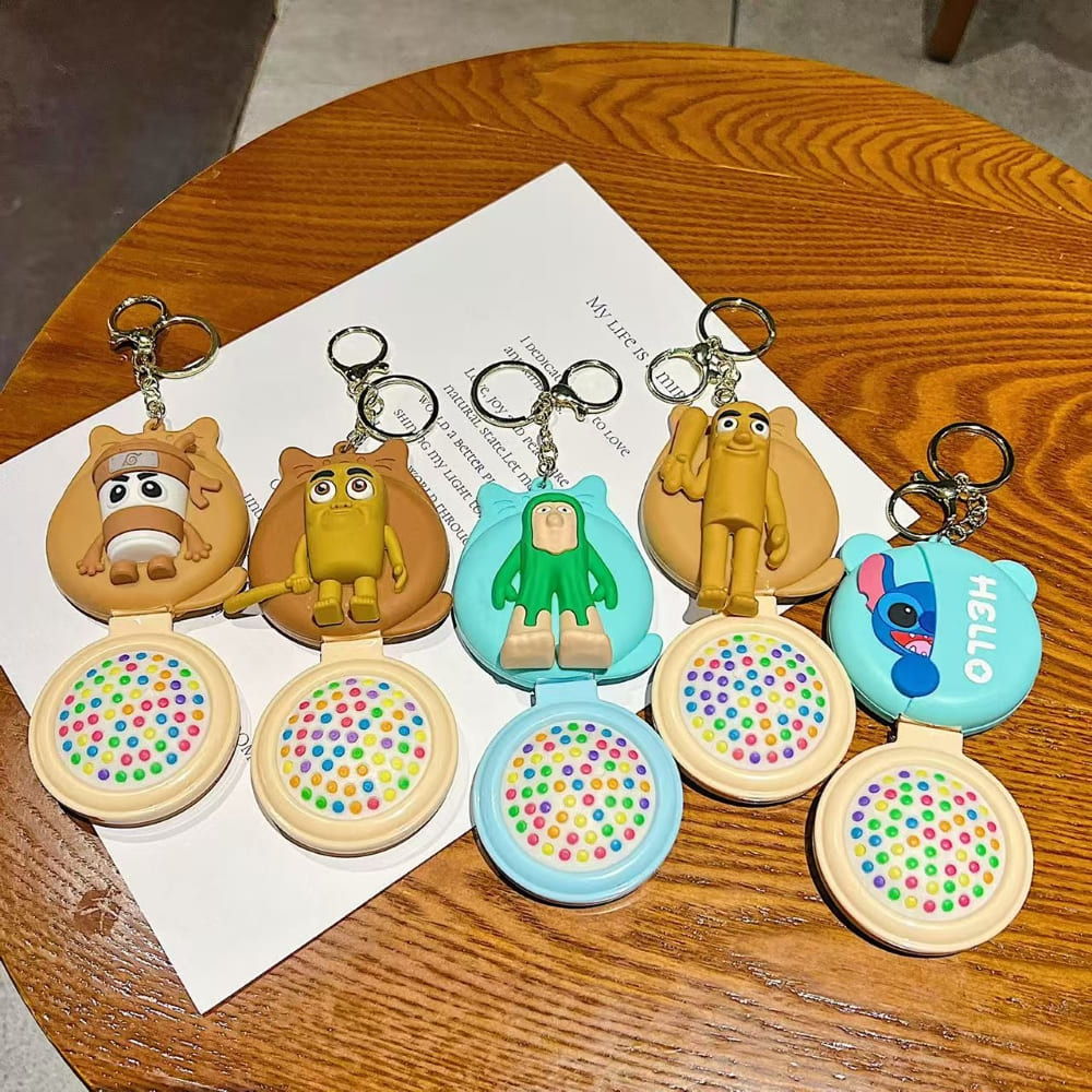 Sparkle Mirror Comb Keychain