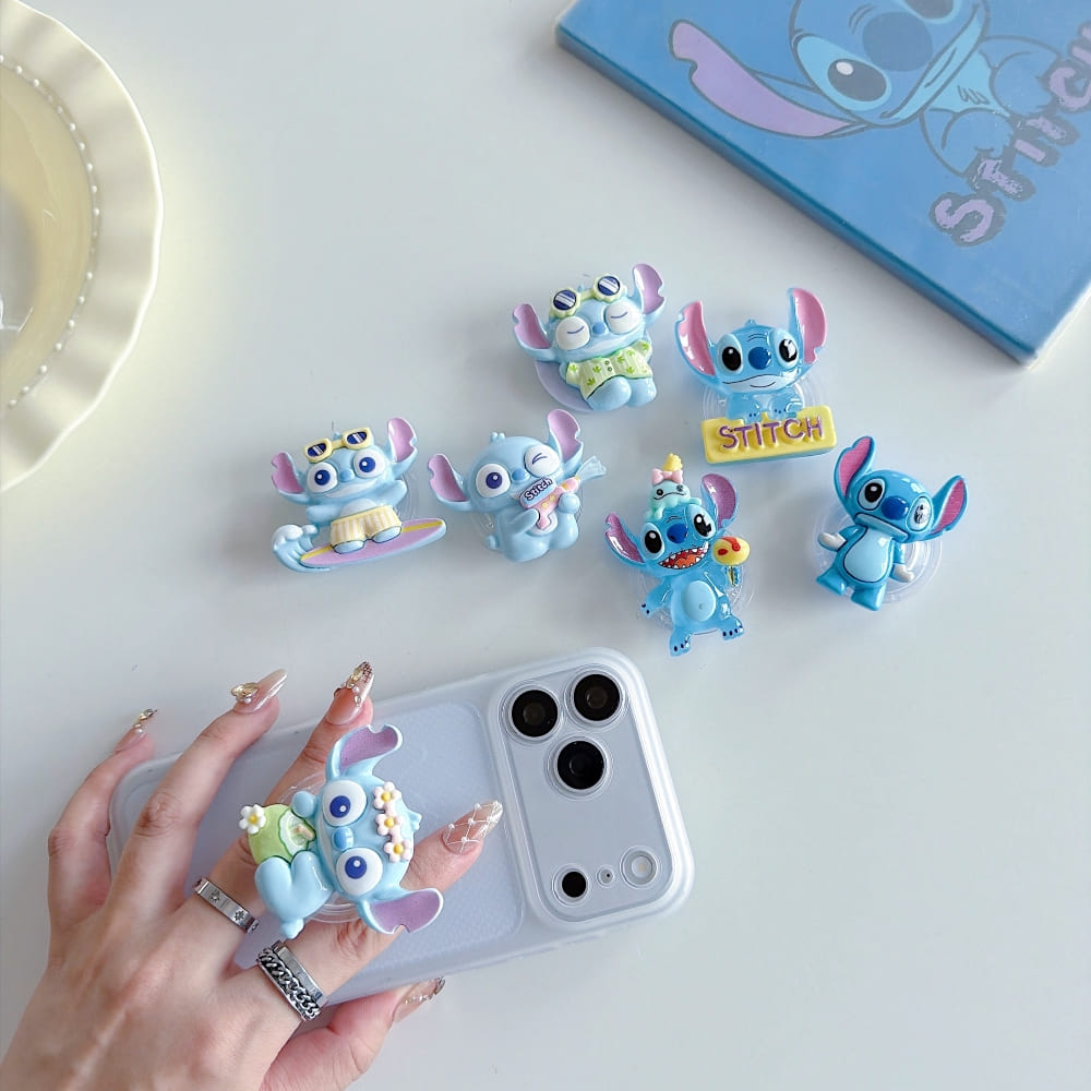 Stitchy Snap Character Mobile Grip Phone Stand