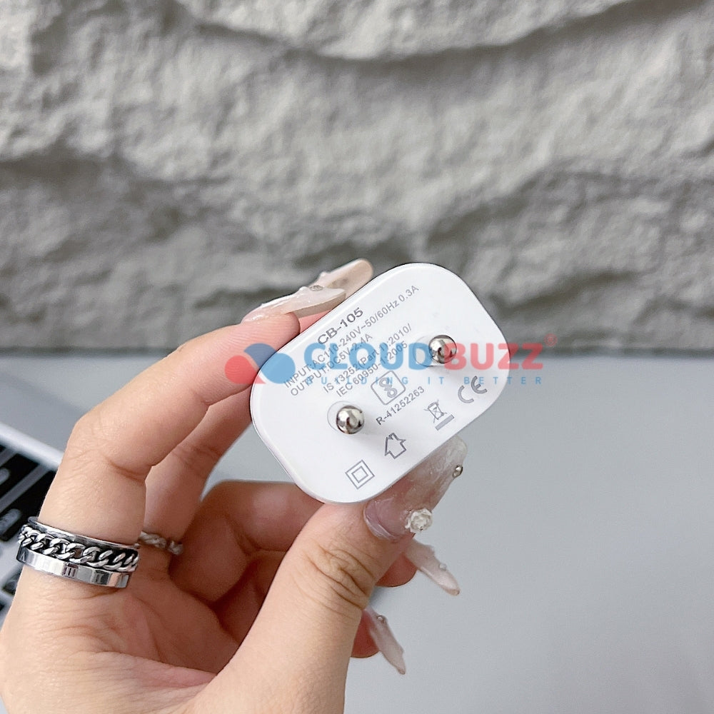 USB Type-C 15W Fast Portable Charger with Type-C (TC) Cable (CB105)