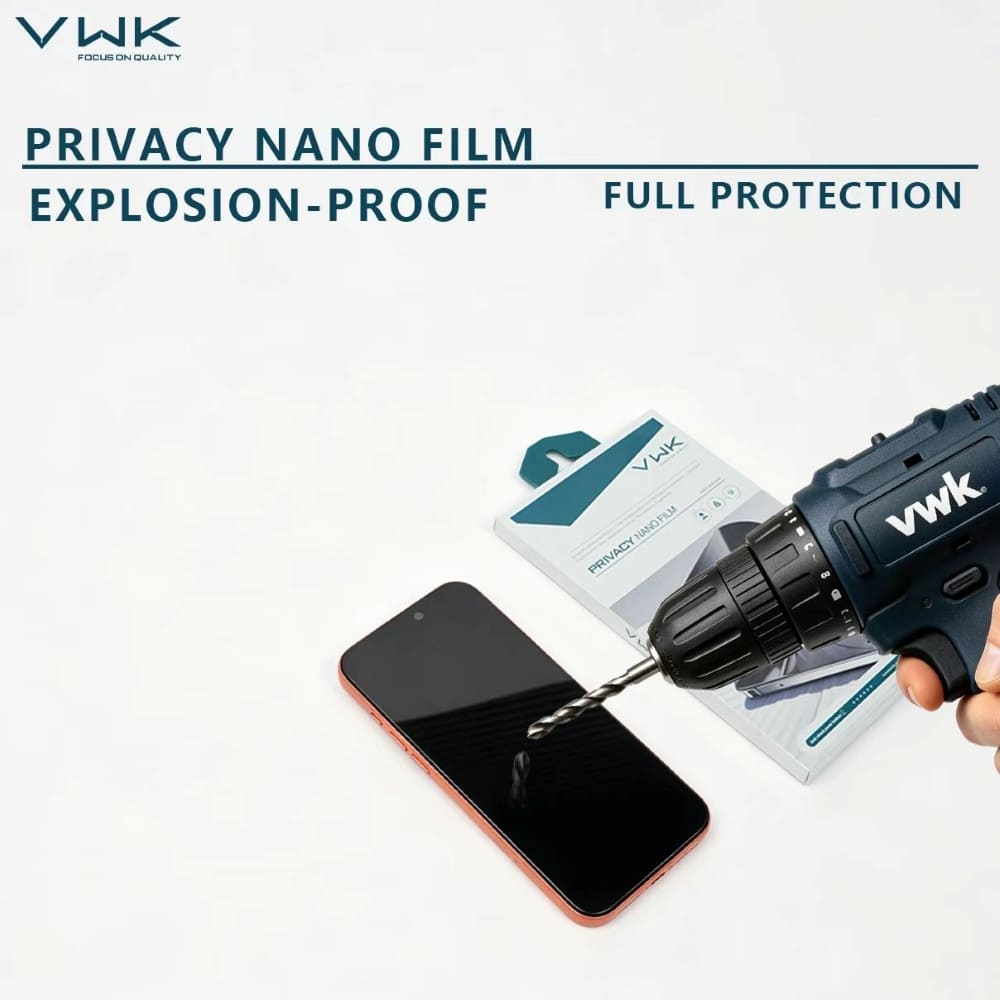 VWK Privacy Nano Matte Film Explosion Proof Tempered Glass - Samsung Series