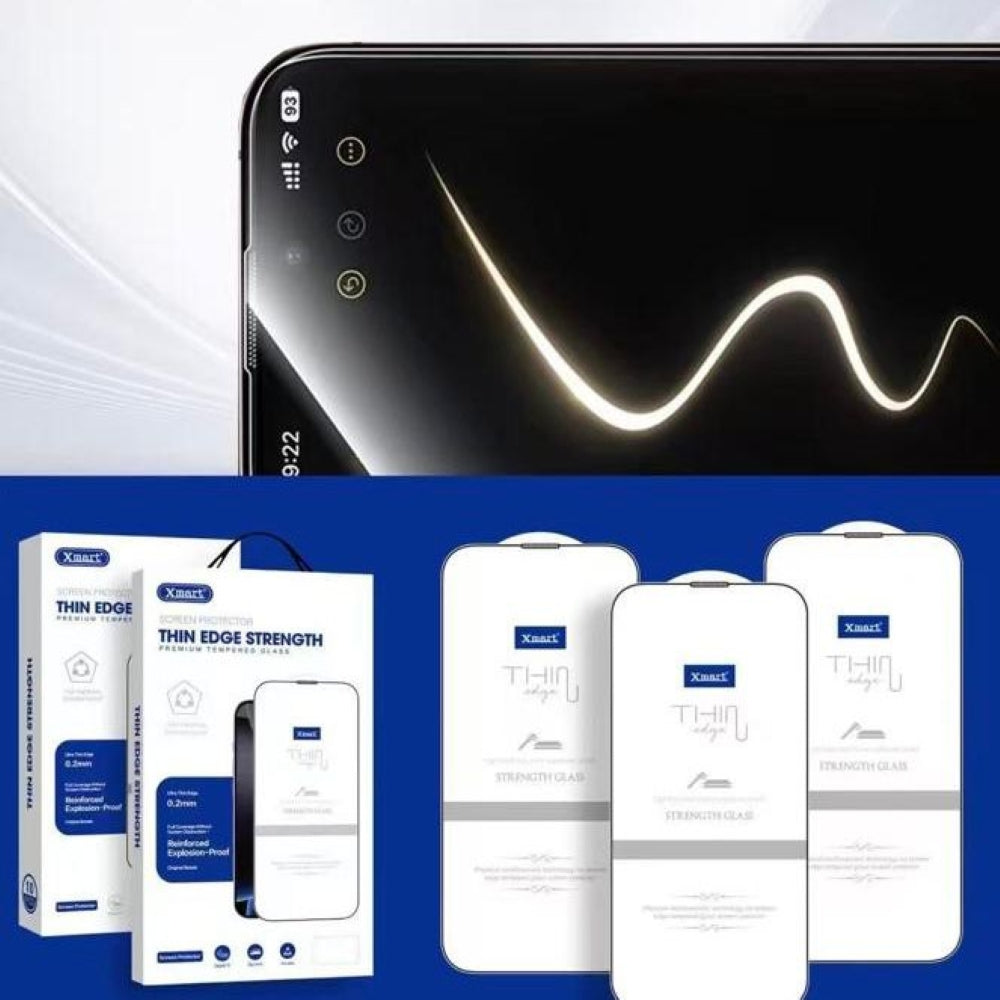 Xmart Thin Edge Strength Tempered Glass
