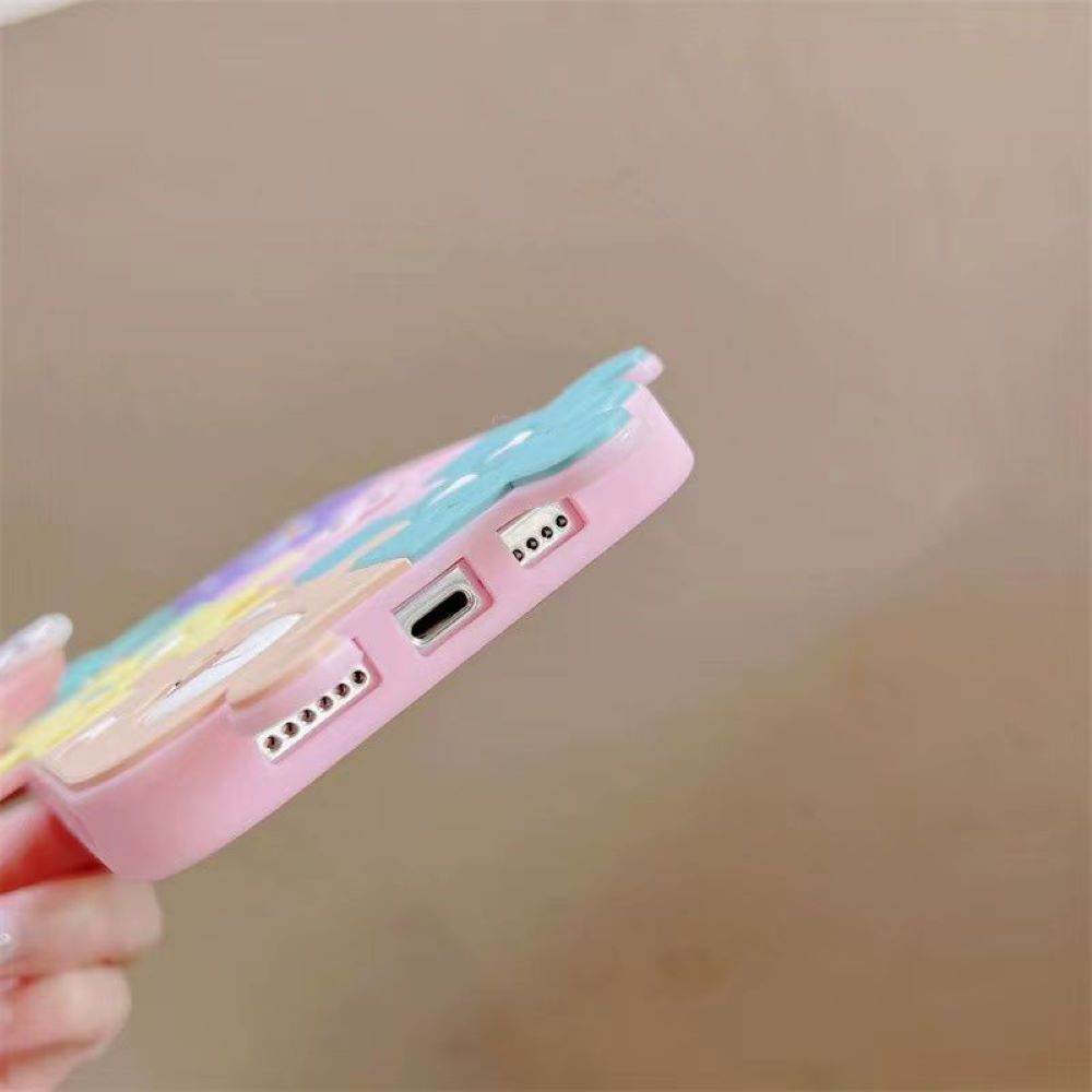 3D Cartoon Puzzle Silicone Shockproof Soft Phone Case - iPhone 13 Pro