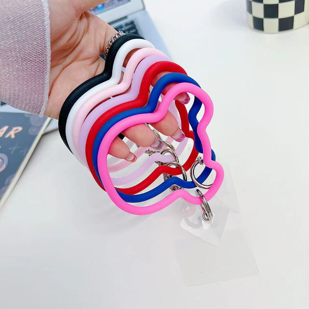 3D Machine Bear Soft Phone Case With Random Color Bracelet - iPhone 14