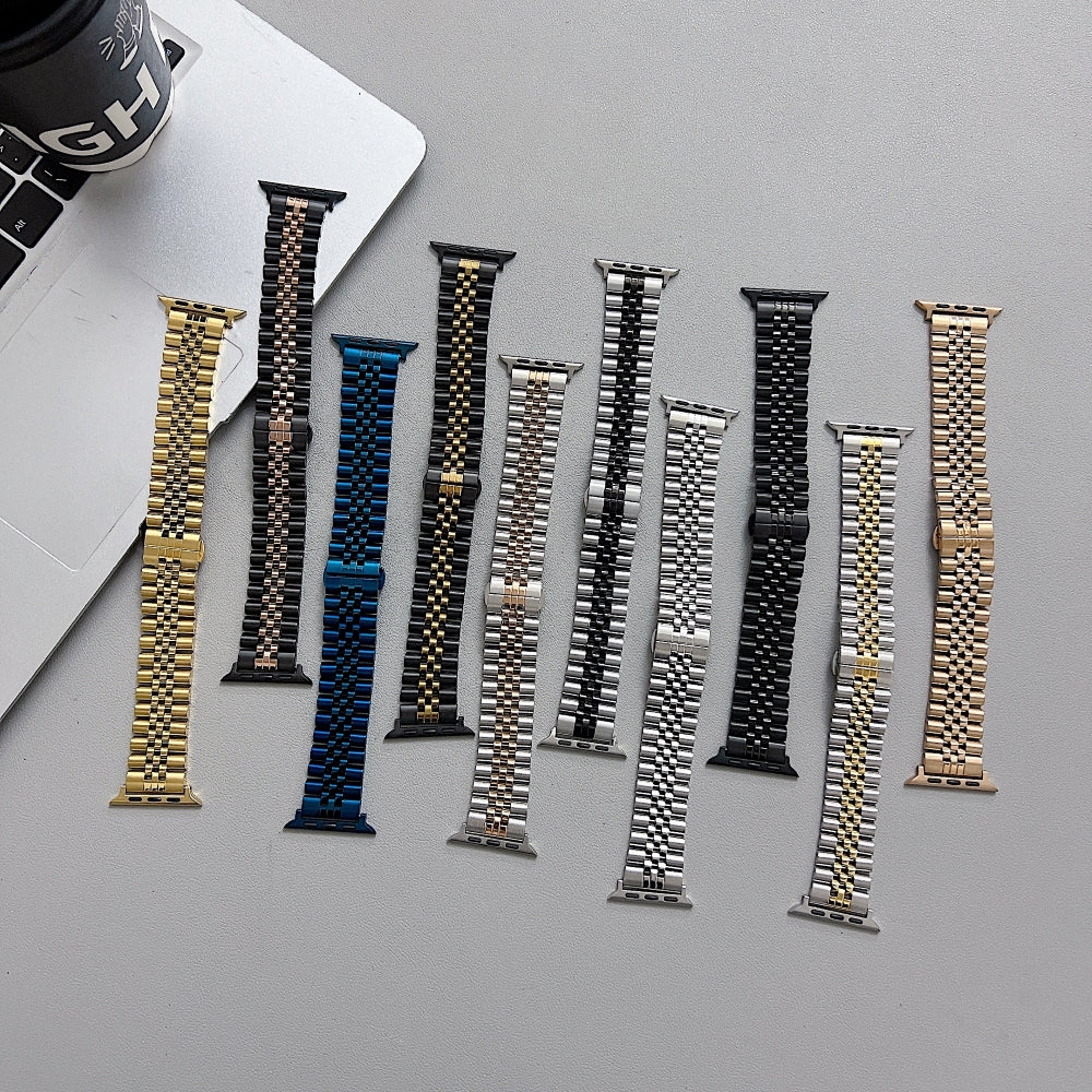 Aluminum Alloy Watch Band for Smartwatch | Smartwatch Band for iWatch Series 9/8/7/6/5/4/3/2/1/Ultra 2/Ultra SE/SE 2