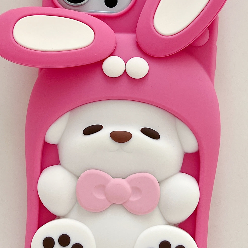 Anti-Slip Bunny TPU (Soft) Silicone Phone Case - iPhone 13 Pro Max