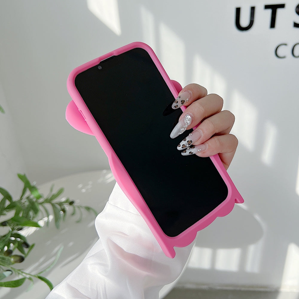 Anti-Slip Bunny TPU (Soft) Silicone Phone Case - iPhone 15 Pro Max