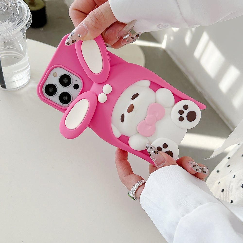 Anti-Slip Bunny TPU (Soft) Silicone Phone Case - iPhone 13 Pro Max