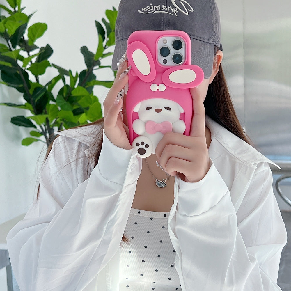 Anti-Slip Bunny TPU (Soft) Silicone Phone Case - iPhone 14