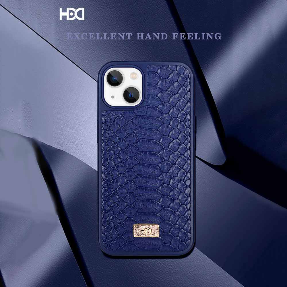 Artificial Alligator 3D Skin Plating Shockproof PU Leather Case - iPhone 13 Pro Max