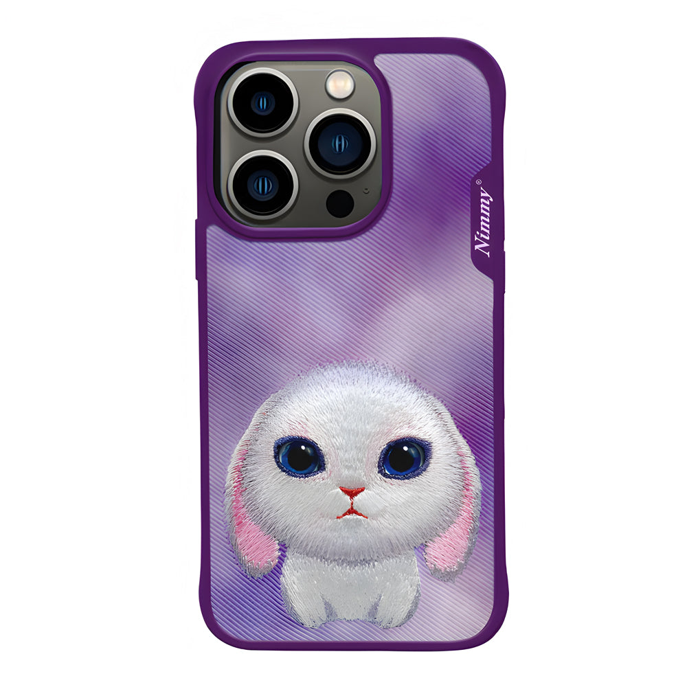 Nimmy Big Eye Pet Series 3D Embroidery Anti-Slip PC (Hard) Phone Case - iPhone 14 Pro Max