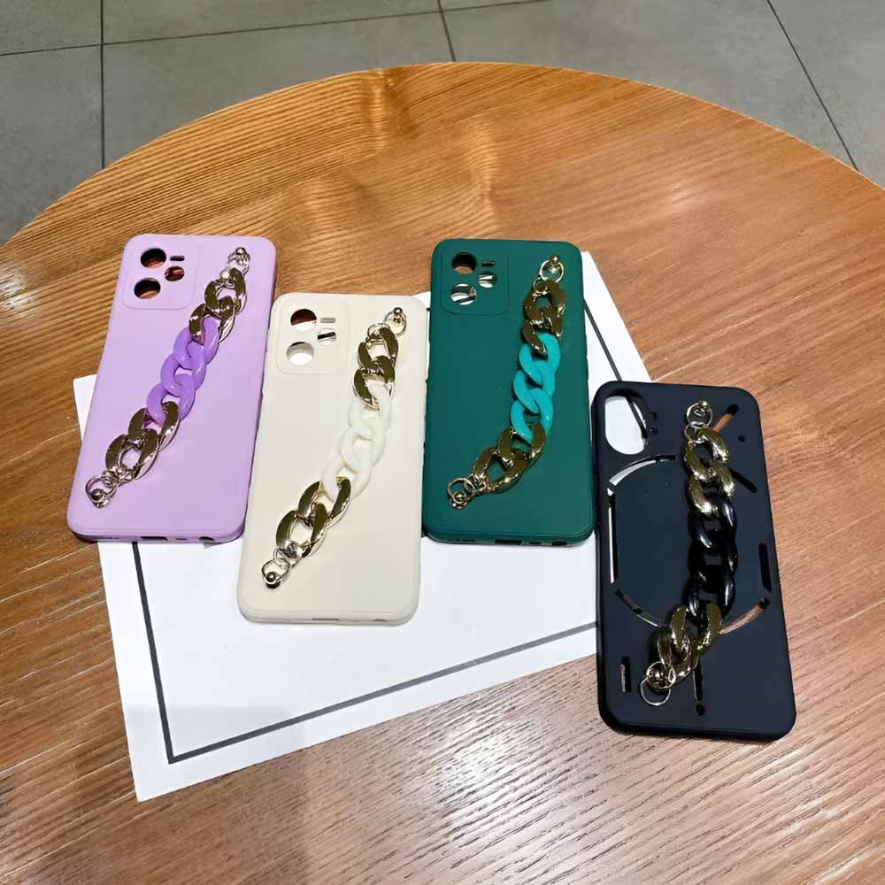 Bracelet Strap Camera Protection Color TPU Phone Case - iPhone 13 Mini